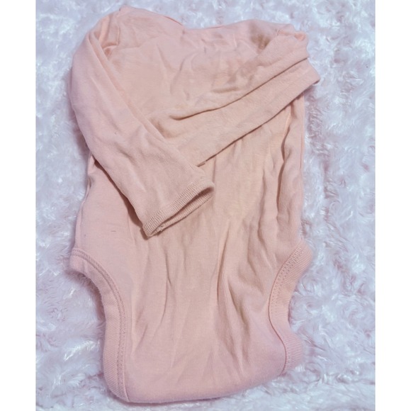 Carter's Pink Long Sleeve Little Love Heart Baby Bodysuit 3 Months - Picture 6 of 6